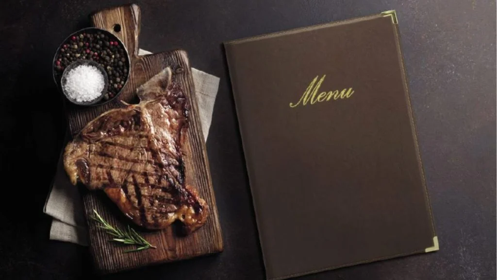 meny restaurant tilbehør restaurantutstyr