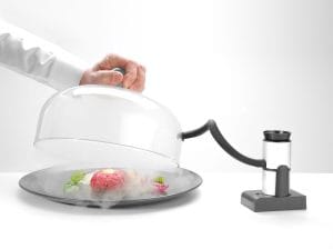 Glasskuppel med ventil, HENDI, Platekuppel, ø260x(H)174mm Røyking 2