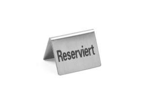 Bordskilt Reservert – 4 stk, HENDI, Reservert, 50x35x(H)40mm Presentasjon & Servering