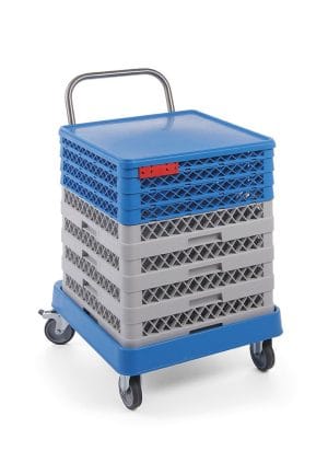 Tralle for oppvaskkurver med håndtak, HENDI, 575x545x(H)920mm Hygiene & Lagring
