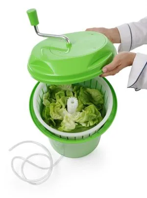 Salatsnurr, HENDI, 12L, Grønn, ø335x(H)430mm Dørslag & Siler 2