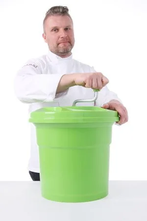 Salatsnurrer, HENDI, 25L, ø430x(H)530mm Dørslag & Siler 2