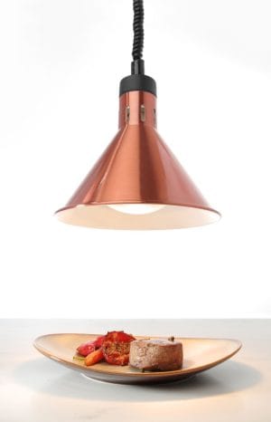 Justerbar varmelampe konisk, HENDI, kobber, 230V/250W, ø275x(H)250mm Storkjøkken 3