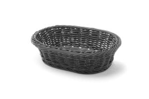 Bakekurv oval, HENDI, svart, 250x190x(H)65mm Buffé Presentasjon
