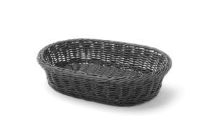 Bakerikurv oval, HENDI, svart, 320x230x(H)70mm Buffé Presentasjon