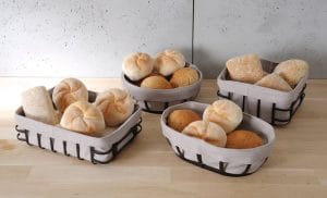 Bakekurv med pose, HENDI, firkantet, 190x190x(H)100mm Buffé Presentasjon 2