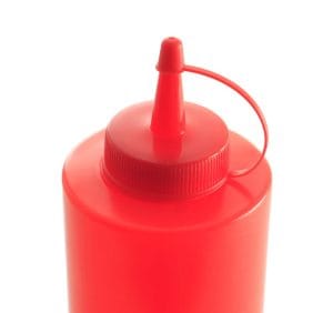 Dispenserflaske, Dressingflaske HENDI, 0,35L, gul, ø55x(H)205mm Presentasjon & Servering 2