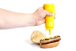 Klemmeflaske for dressing/saus, HENDI, 0,2L, gul, ø60x(H)170mm Presentasjon & Servering 2