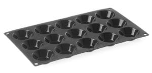 Bakeform Tartelette ø50x(H)17, HENDI, 15 former, GN 1/3, ø50x(H)17mm Bakeutstyr