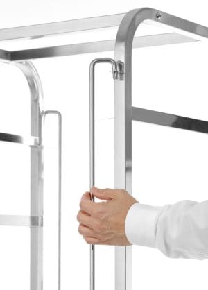 Geidervogn for oppvaskmaskinkurver – 7 x 500×500 mm, HENDI, 615x560x(H)1700mm Hygiene & Lagring 2