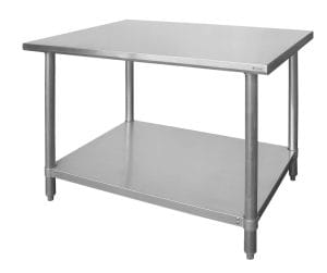 Rustfri Sentral arbeidsbenk, HENDI, 1000x600x(H)880mm Hygiene & Lagring