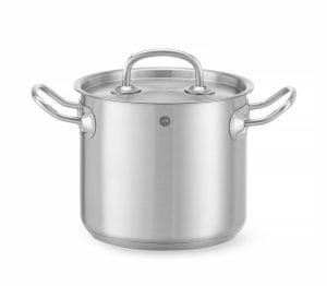 Gryte høy – ​​med lokk, HENDI, Kitchen Line, 2,8L, ⌀160x(H)140mm Kasseroller & Panner