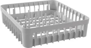Oppvaskkurv for glass, HENDI, med 20 støttestifter, 400x400x(H)110mm Hygiene & Lagring
