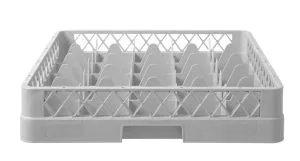 Oppvaskkurv for glass, HENDI, 25 rom, 500x500x(H)104mm Hygiene & Lagring