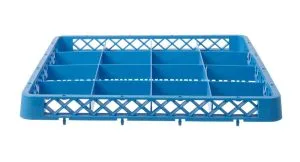 Forlenger for oppvaskkurv, HENDI, 16 rom 112×112 mm, 500x500x(H)45mm Hygiene & Lagring