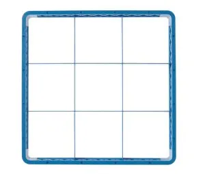Forlenger for oppvaskkurv, HENDI, 9 rom 150×150 mm, 500x500x(H)45mm Hygiene & Lagring 2