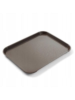 Fastfood-brett i polypropylen, liten, HENDI, brun, 265x345x(H)20mm Presentasjon & Servering