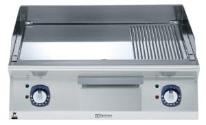 700xp Flatgrill med 2/3 slett + 1/3 riflet krom topp 800 mm – 230 volt Storkjøkken