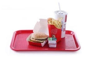 Fastfood-brett i polypropylen, medium, HENDI, rød, 305x415x(H)20mm Presentasjon & Servering 2