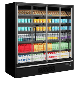 Dagligvare Multideck kjøler Galaxy+ GP20FGD Sort, Vol: 2165 / 943  liter, 230v Dagligvare 2