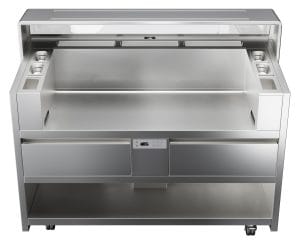 LiberoPro Point, mobilt kjøkken for 3 stk, 2 kjøleskuffer, ventilert og med 4 stk. 1-fase stikkontakter, 400v LiberoPro Point