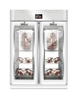 Dry Ager skap, Kjøtt, Dobbel Panorama, 1500 ltr. VIP Green, 230V Dry Ager / Mørningsskap