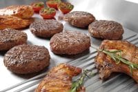 Flatgrill 1/3 rillet+slett, HENDI, Profi Line, 230V/3500W, 720x550x(H)245mm Flatgrill 2