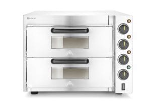 Dobbel dekk pizzaovn 3000W, HENDI, sølv, 230V/3000W, 580x560x(H)435mm Kok- & Stek