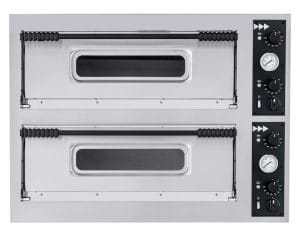 Pizzaovn BASIC XXL 66, HENDI, 2 kammer, 400V/18000W, 1365x968x(H)745mm Kok- & Stek