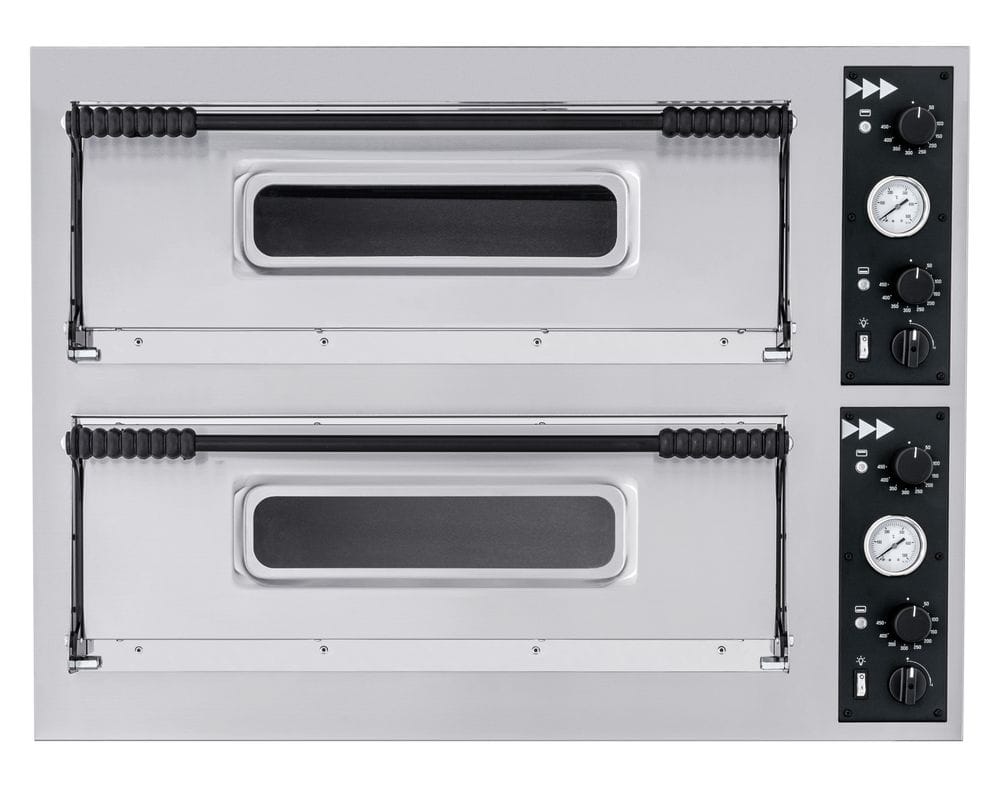 Pizzaovn BASIC XXL 66, HENDI, 2 kammer, 400V/18000W, 1365x968x(H)745mm Kok- & Stek 2