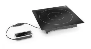 Innebygd induksjonsvarmer, 1000 W, Fine Dine, Sort, 230V/1000W, 350x397x(H)85mm Induksjon