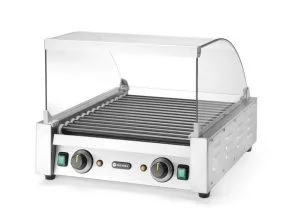 Glassdeksel for rullepølsegrill, HENDI, For rullepølsegrill 7 (268506), 470x325x(H)240mm Griller