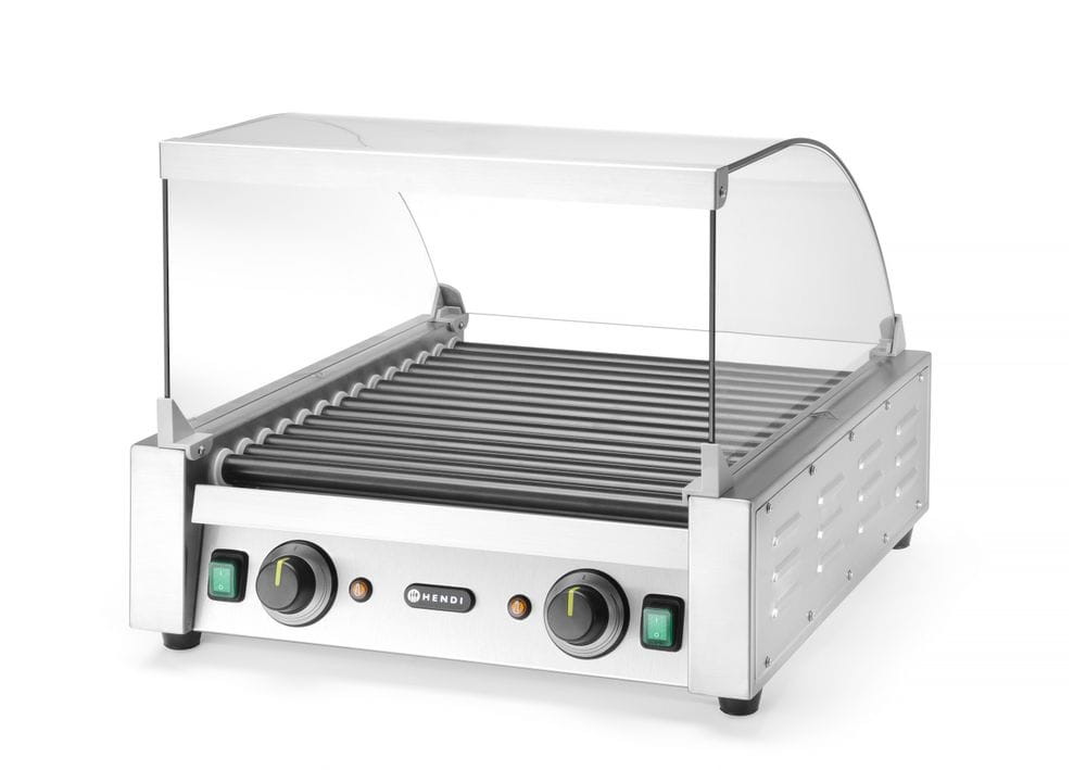 Glassdeksel for pølserullegrill, HENDI, For pølserullegrill 14 (268735), 470x591x(H)250mm Griller 2