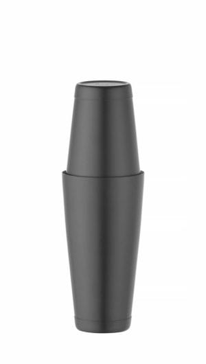 Tin-on-Tin Boston shaker, Bar up, 0,8L, Sort, ø90mm Bar & Kaffe