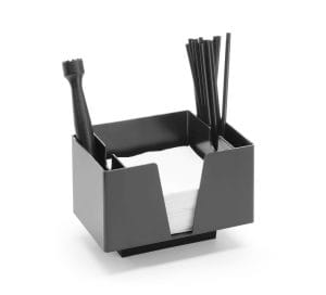 Serviettholder – 3 rom, BarUp, Sort, 193x143x(H)136mm Bar & Kaffe 2