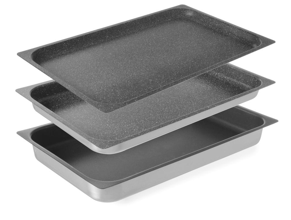 Beholder med non-stick belegg, HENDI, GN 1/1, 530x325x(H)65mm GN Brett & Rister 2