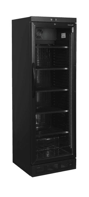 Sort Flaskekjøler CEV435 Sort, Vol: 358 / 345  liter, 230v Kjøl og frys