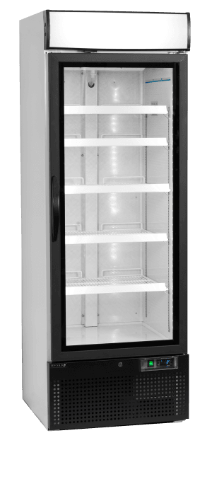 Kjølt eksponeringsskap NC2500G, Vol: 515 / 412  liter, 230v Kjøl og frys