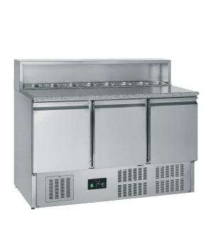 Pizzabenk Kjølt, GN1/1 GP93, Vol: 400 / 368 liter, 230v Kjøl og frys Pizzabenk Kjølt, GN1/1 GP93, Vol: 400 / 368 liter, 230v Kjøl og frys