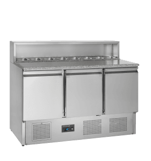 Pizzabenk Kjølt, GN1/1 PT930, Vol: 400 / 368 liter, 230v Kjøl og frys Pizzabenk Kjølt, GN1/1 PT930, Vol: 400 / 368 liter, 230v Kjøl og frys