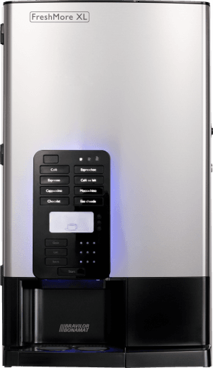 FreshGround XL 420, Kaffeautomat, 230V~ 50Hz 2300W, 1×2,8 kilo / 1×3,2 – 2×1,3 liter Bar & Kaffe