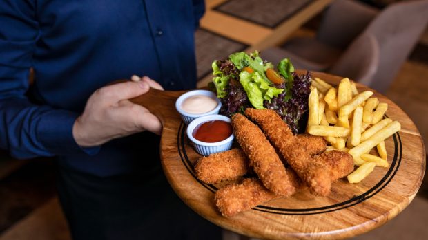 frityr frityrkokere fritert mat maskiner tilbehør storkjøkken storkjøkkenutstyr serveringsbrett