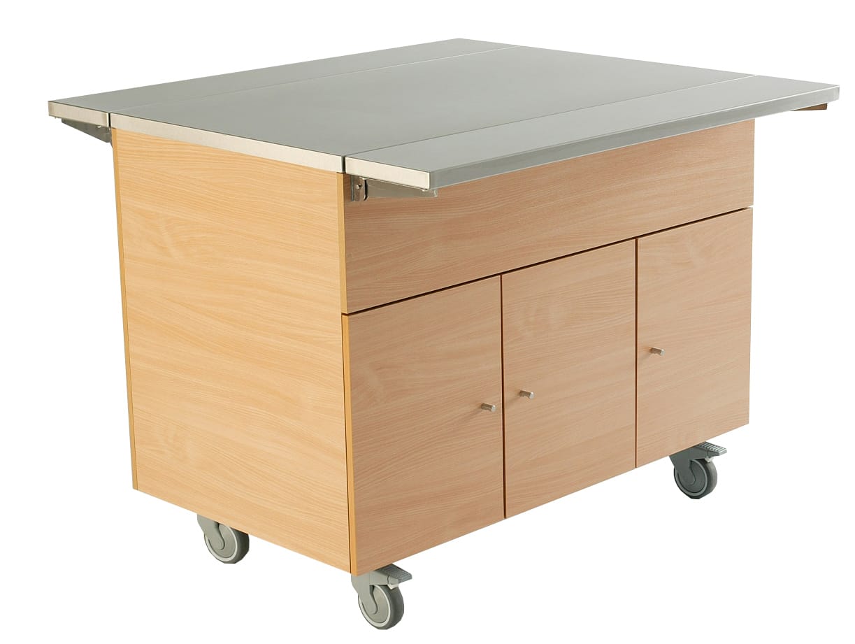 Selvbetjent Buffet & serveringsdisk Flexi, nøytral enhet, 3GN, 1125mm i bøklaminat Flexy Line 2