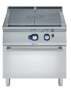 700xp Komfyr med hel topp i støpejern 1 sentral brenner (7 kW) med gass ovn (6 kW) 800 mm 700XP serie