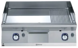 700xp Flatgrill med 2/3 slett + 1/3 riflet krom topp 800 mm 700XP serie