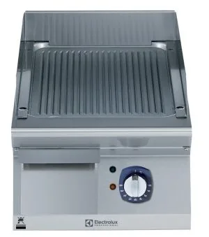 700xp Flatgrill med riflet matt krom topp 400 mm 700XP serie