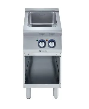 700xp 11 liter koke- og stekebord med bunn i rustfritt stål på åpent stativ 400 mm 700XP serie