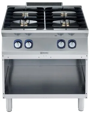 700xp 4 bluss koketopp (4×5,5 kW) med åpent stativ, 800 mm 700XP serie