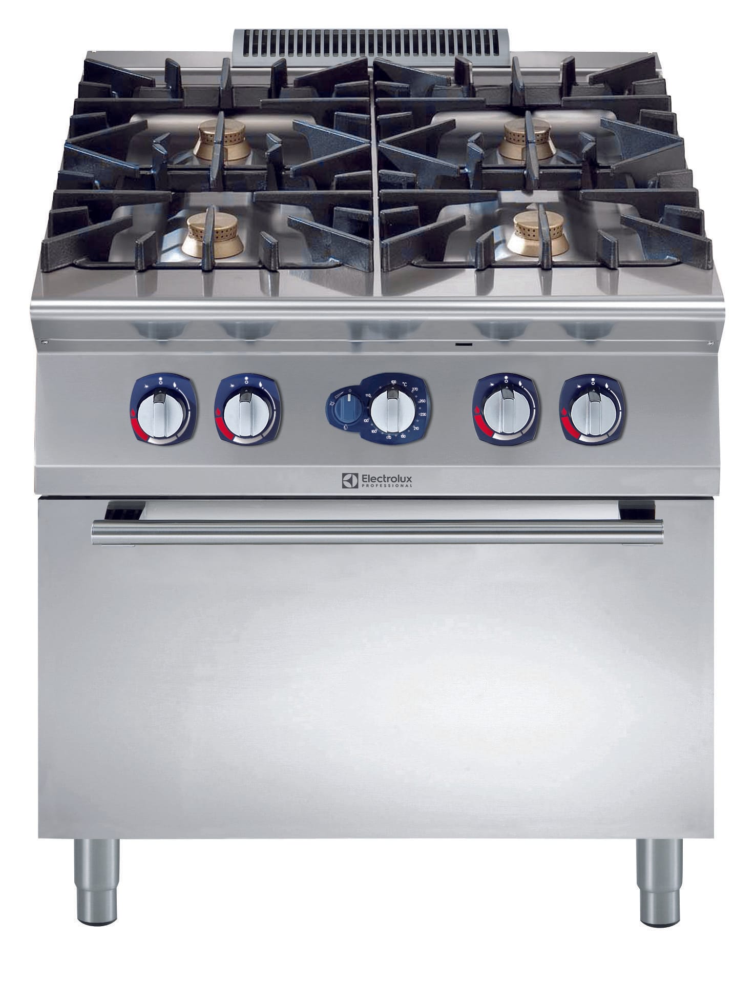 Komfyr 4 bluss (4×6 kW) med gass ovn (8,5 kW) 800 mm 900XP serie 2