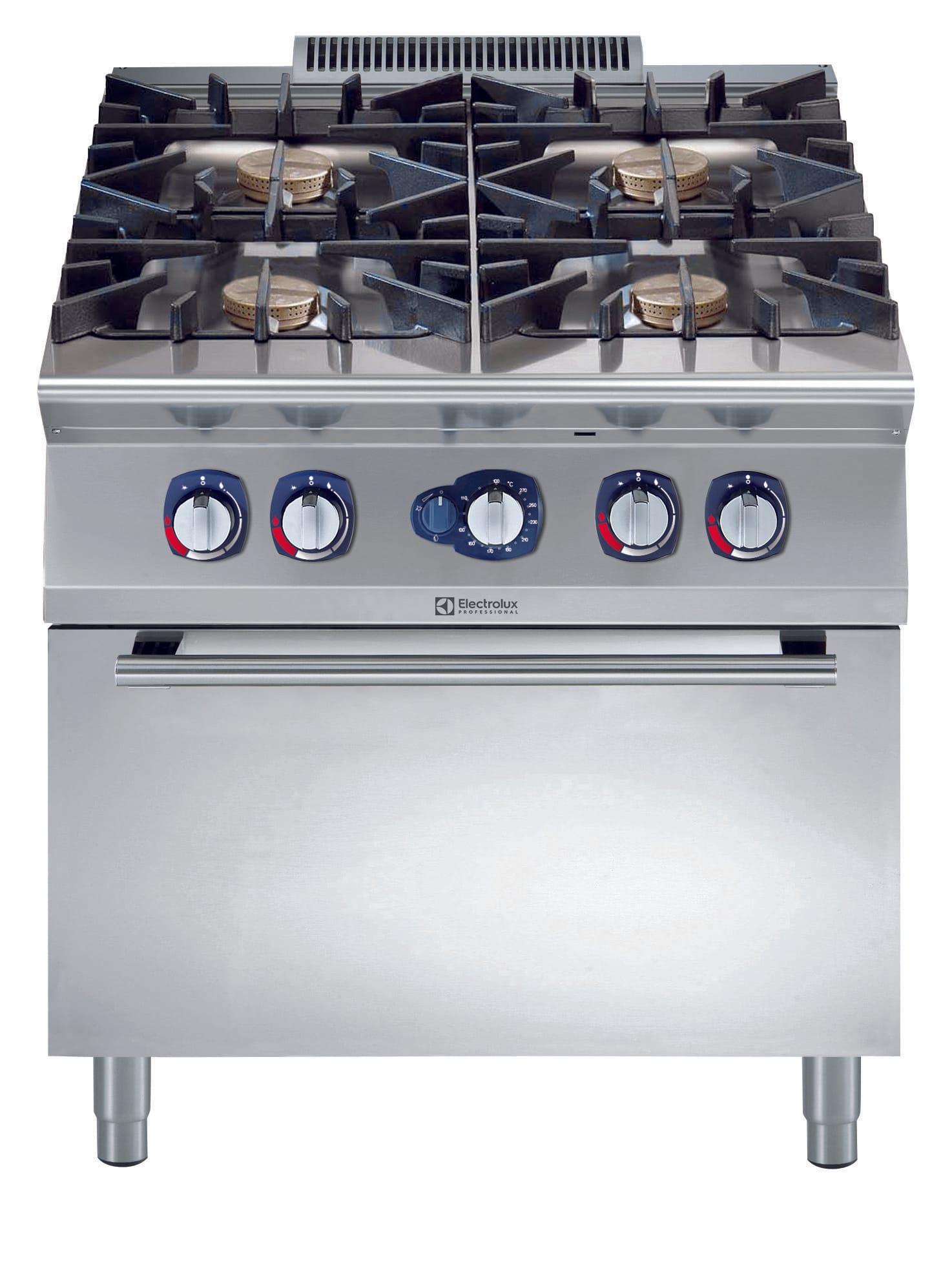 Komfyr 4 bluss (4×10 kW) med gass ovn (8,5 kW) 800 mm 900XP serie 2